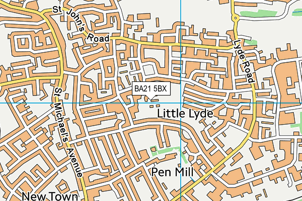 BA21 5BX map - OS VectorMap District (Ordnance Survey) BA21 5BX map - OS VectorMap District (Ordnance Survey)