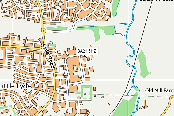 BA21 5HZ map - OS VectorMap District (Ordnance Survey) BA21 5HZ map - OS VectorMap District (Ordnance Survey)