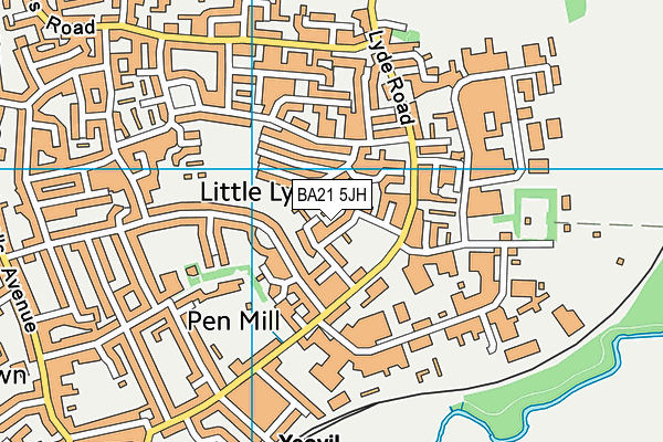 BA21 5JH map - OS VectorMap District (Ordnance Survey)
