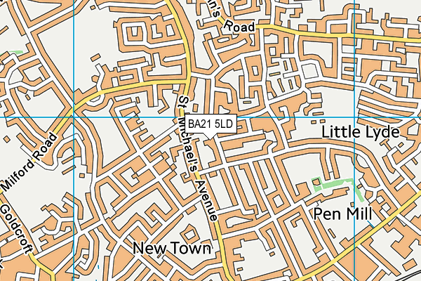 BA21 5LD map - OS VectorMap District (Ordnance Survey) BA21 5LD map - OS VectorMap District (Ordnance Survey)