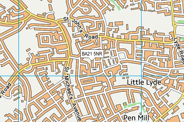 BA21 5NR map - OS VectorMap District (Ordnance Survey) BA21 5NR map - OS VectorMap District (Ordnance Survey)