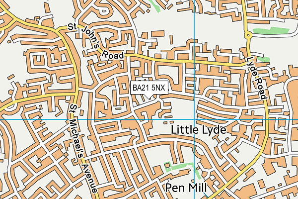 BA21 5NX map - OS VectorMap District (Ordnance Survey) BA21 5NX map - OS VectorMap District (Ordnance Survey)