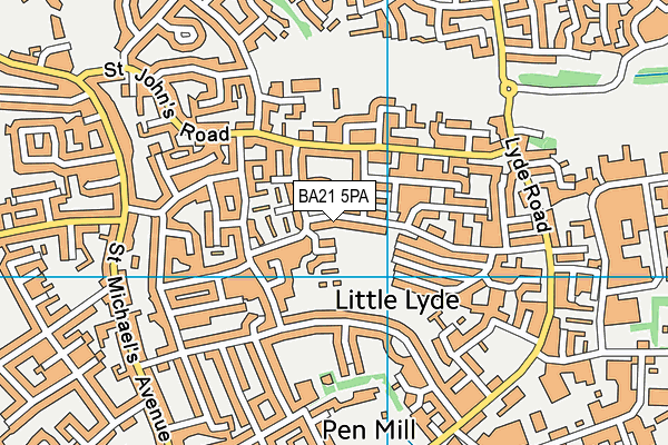 BA21 5PA map - OS VectorMap District (Ordnance Survey) BA21 5PA map - OS VectorMap District (Ordnance Survey)