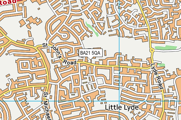 BA21 5QA map - OS VectorMap District (Ordnance Survey) BA21 5QA map - OS VectorMap District (Ordnance Survey)