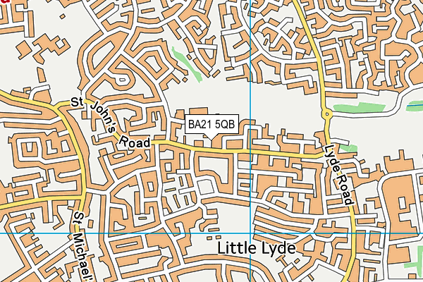 BA21 5QB map - OS VectorMap District (Ordnance Survey) BA21 5QB map - OS VectorMap District (Ordnance Survey)
