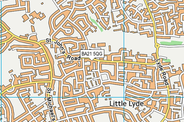 BA21 5QG map - OS VectorMap District (Ordnance Survey) BA21 5QG map - OS VectorMap District (Ordnance Survey)