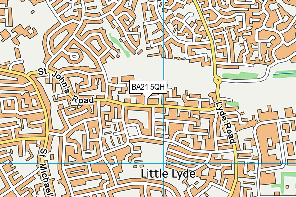 BA21 5QH map - OS VectorMap District (Ordnance Survey) BA21 5QH map - OS VectorMap District (Ordnance Survey)