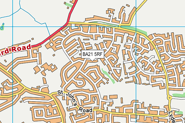 BA21 5RF map - OS VectorMap District (Ordnance Survey) BA21 5RF map - OS VectorMap District (Ordnance Survey)