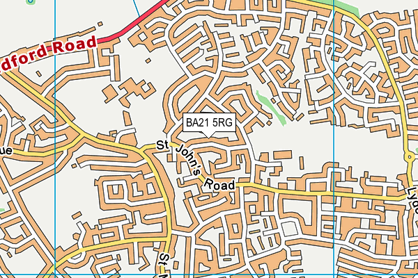 BA21 5RG map - OS VectorMap District (Ordnance Survey) BA21 5RG map - OS VectorMap District (Ordnance Survey)