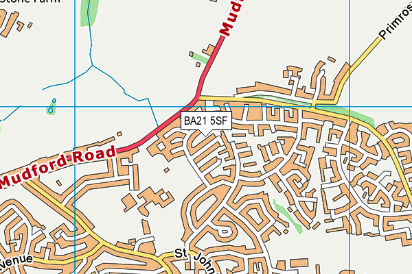 BA21 5SF map - OS VectorMap District (Ordnance Survey) BA21 5SF map - OS VectorMap District (Ordnance Survey)