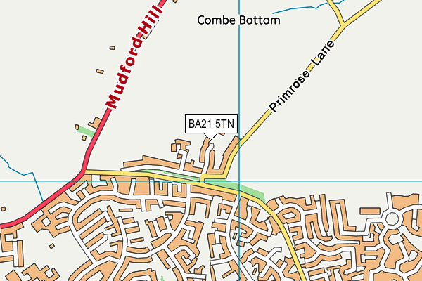 BA21 5TN map - OS VectorMap District (Ordnance Survey) BA21 5TN map - OS VectorMap District (Ordnance Survey)