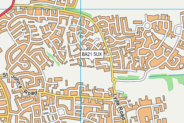 BA21 5UX map - OS VectorMap District (Ordnance Survey) BA21 5UX map - OS VectorMap District (Ordnance Survey)