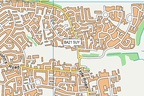 BA21 5UY map - OS VectorMap District (Ordnance Survey) BA21 5UY map - OS VectorMap District (Ordnance Survey)