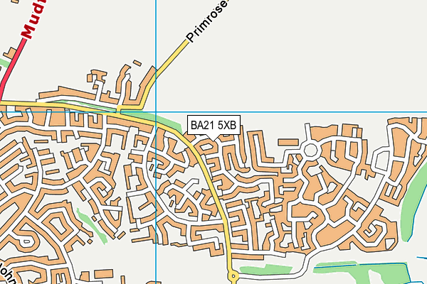 BA21 5XB map - OS VectorMap District (Ordnance Survey) BA21 5XB map - OS VectorMap District (Ordnance Survey)