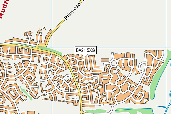 BA21 5XG map - OS VectorMap District (Ordnance Survey) BA21 5XG map - OS VectorMap District (Ordnance Survey)