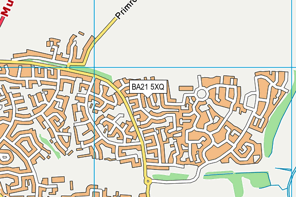 BA21 5XQ map - OS VectorMap District (Ordnance Survey) BA21 5XQ map - OS VectorMap District (Ordnance Survey)