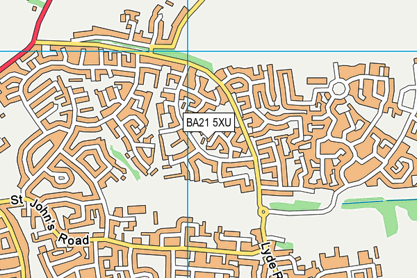BA21 5XU map - OS VectorMap District (Ordnance Survey) BA21 5XU map - OS VectorMap District (Ordnance Survey)