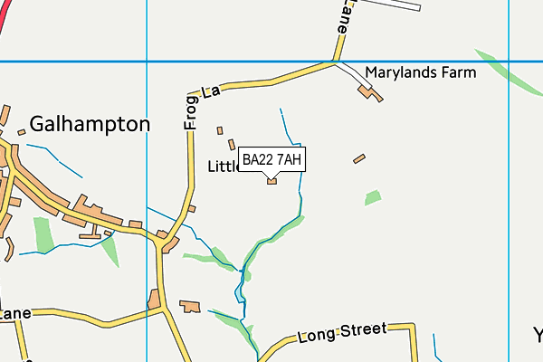 BA22 7AH map - OS VectorMap District (Ordnance Survey) BA22 7AH map - OS VectorMap District (Ordnance Survey)