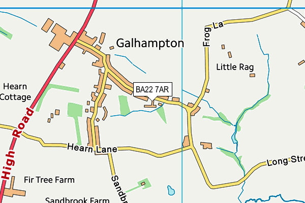 BA22 7AR map - OS VectorMap District (Ordnance Survey) BA22 7AR map - OS VectorMap District (Ordnance Survey)