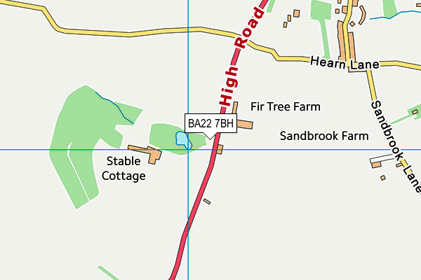 BA22 7BH map - OS VectorMap District (Ordnance Survey) BA22 7BH map - OS VectorMap District (Ordnance Survey)