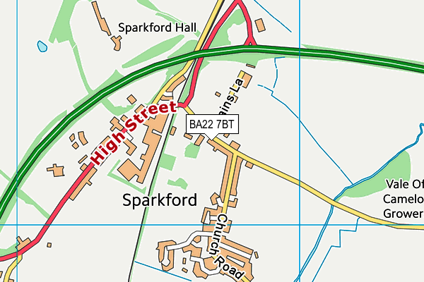 BA22 7BT map - OS VectorMap District (Ordnance Survey) BA22 7BT map - OS VectorMap District (Ordnance Survey)