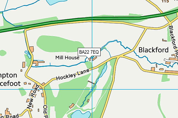 BA22 7EQ map - OS VectorMap District (Ordnance Survey) BA22 7EQ map - OS VectorMap District (Ordnance Survey)