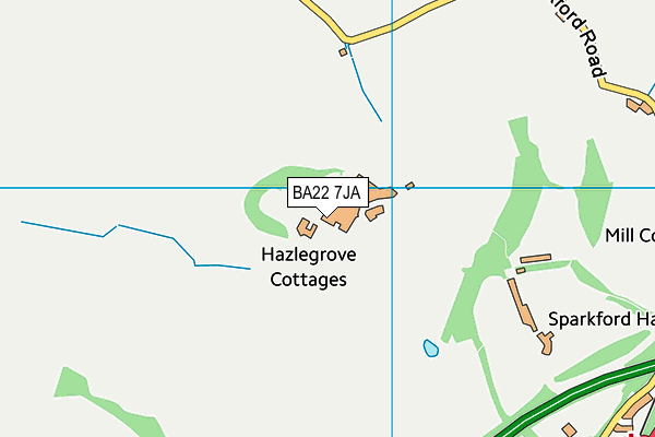 BA22 7JA map - OS VectorMap District (Ordnance Survey) BA22 7JA map - OS VectorMap District (Ordnance Survey)