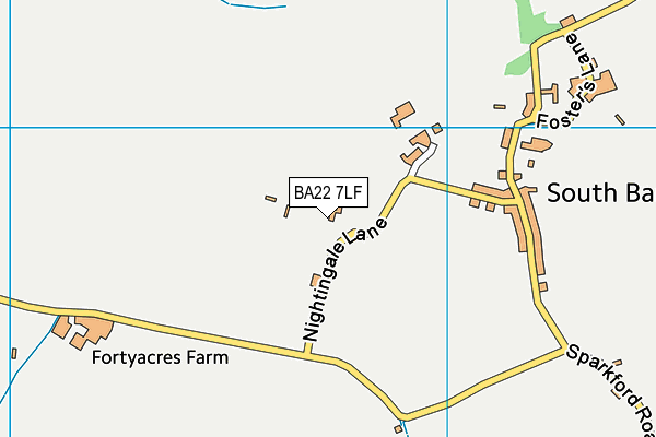 BA22 7LF map - OS VectorMap District (Ordnance Survey) BA22 7LF map - OS VectorMap District (Ordnance Survey)