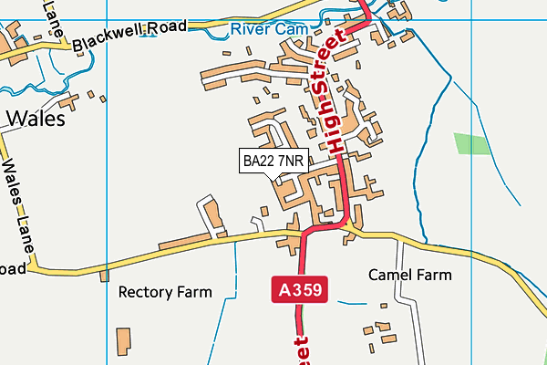BA22 7NR map - OS VectorMap District (Ordnance Survey) BA22 7NR map - OS VectorMap District (Ordnance Survey)