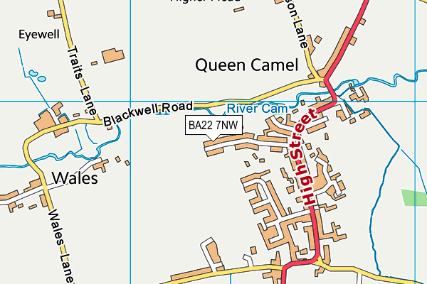BA22 7NW map - OS VectorMap District (Ordnance Survey) BA22 7NW map - OS VectorMap District (Ordnance Survey)