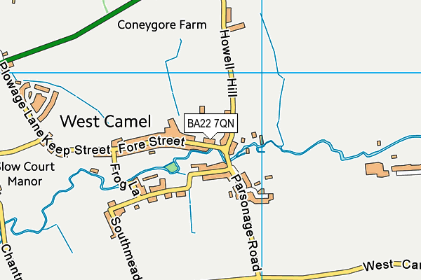 BA22 7QN map - OS VectorMap District (Ordnance Survey) BA22 7QN map - OS VectorMap District (Ordnance Survey)