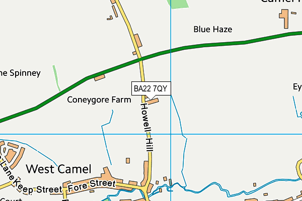 BA22 7QY map - OS VectorMap District (Ordnance Survey) BA22 7QY map - OS VectorMap District (Ordnance Survey)