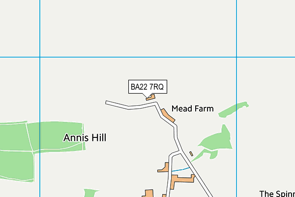 BA22 7RQ map - OS VectorMap District (Ordnance Survey) BA22 7RQ map - OS VectorMap District (Ordnance Survey)
