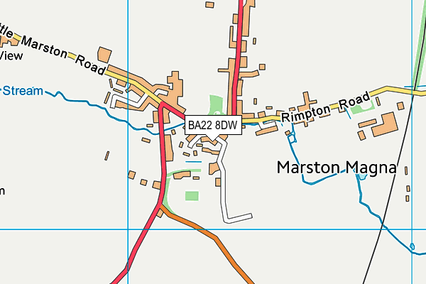 BA22 8DW map - OS VectorMap District (Ordnance Survey) BA22 8DW map - OS VectorMap District (Ordnance Survey)