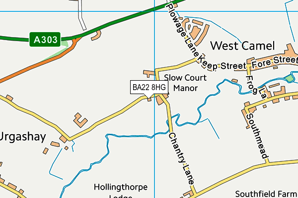 BA22 8HG map - OS VectorMap District (Ordnance Survey) BA22 8HG map - OS VectorMap District (Ordnance Survey)