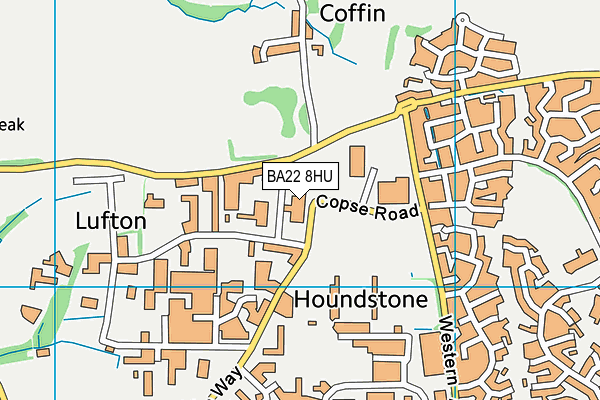 BA22 8HU map - OS VectorMap District (Ordnance Survey) BA22 8HU map - OS VectorMap District (Ordnance Survey)