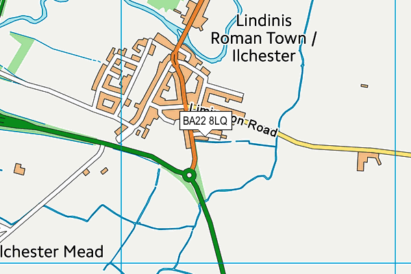 BA22 8LQ map - OS VectorMap District (Ordnance Survey) BA22 8LQ map - OS VectorMap District (Ordnance Survey)