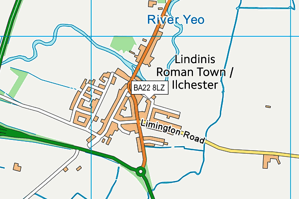 BA22 8LZ map - OS VectorMap District (Ordnance Survey) BA22 8LZ map - OS VectorMap District (Ordnance Survey)