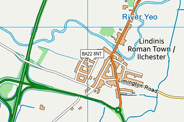 BA22 8NT map - OS VectorMap District (Ordnance Survey) BA22 8NT map - OS VectorMap District (Ordnance Survey)