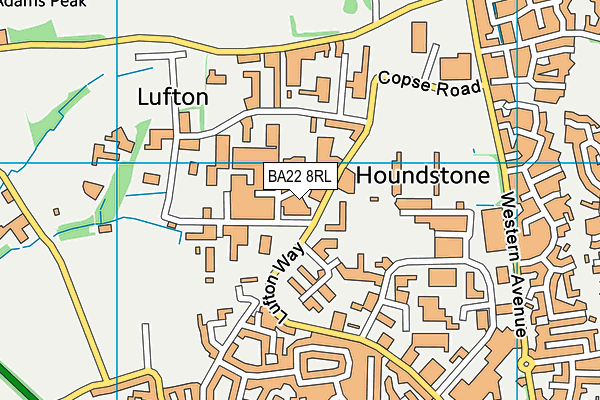 BA22 8RL map - OS VectorMap District (Ordnance Survey) BA22 8RL map - OS VectorMap District (Ordnance Survey)