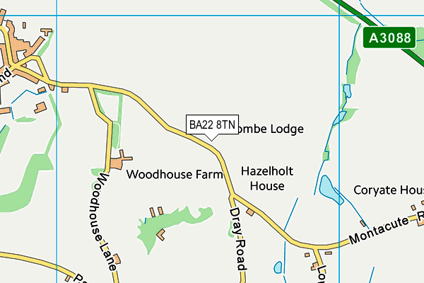 BA22 8TN map - OS VectorMap District (Ordnance Survey) BA22 8TN map - OS VectorMap District (Ordnance Survey)