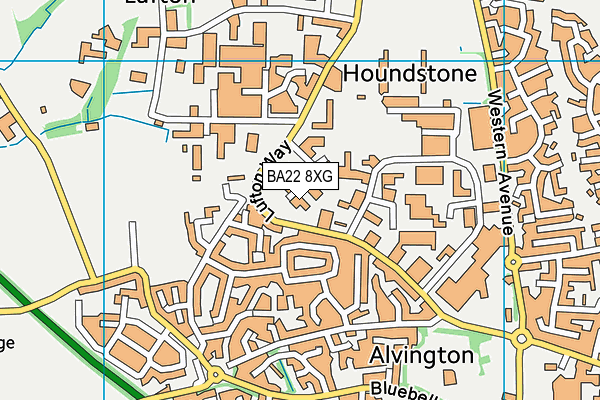 BA22 8XG map - OS VectorMap District (Ordnance Survey) BA22 8XG map - OS VectorMap District (Ordnance Survey)
