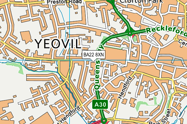BA22 8XN map - OS VectorMap District (Ordnance Survey) BA22 8XN map - OS VectorMap District (Ordnance Survey)