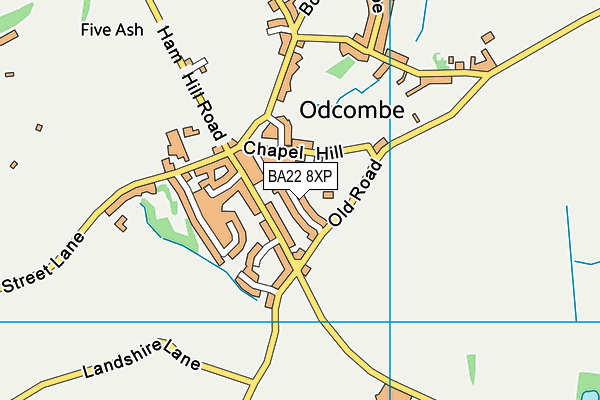 BA22 8XP map - OS VectorMap District (Ordnance Survey) BA22 8XP map - OS VectorMap District (Ordnance Survey)