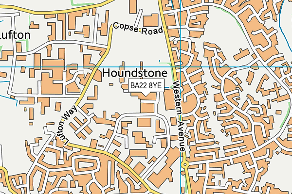 BA22 8YE map - OS VectorMap District (Ordnance Survey) BA22 8YE map - OS VectorMap District (Ordnance Survey)