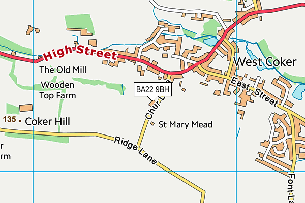 BA22 9BH map - OS VectorMap District (Ordnance Survey) BA22 9BH map - OS VectorMap District (Ordnance Survey)
