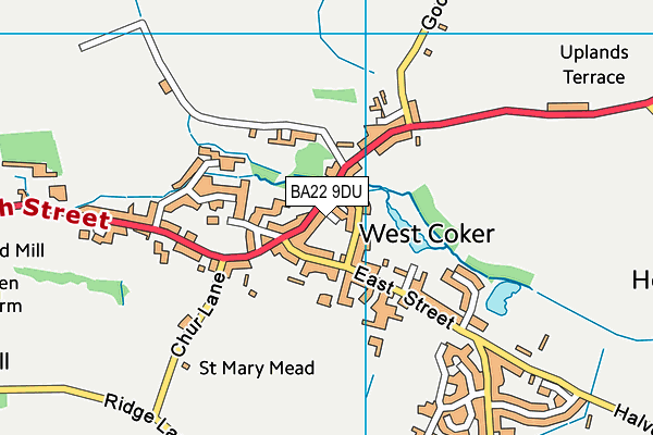 BA22 9DU map - OS VectorMap District (Ordnance Survey) BA22 9DU map - OS VectorMap District (Ordnance Survey)