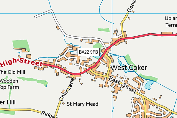 BA22 9FB map - OS VectorMap District (Ordnance Survey) BA22 9FB map - OS VectorMap District (Ordnance Survey)