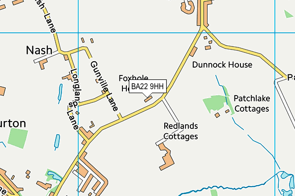 BA22 9HH map - OS VectorMap District (Ordnance Survey)