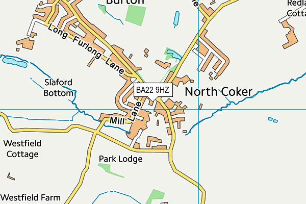BA22 9HZ map - OS VectorMap District (Ordnance Survey)